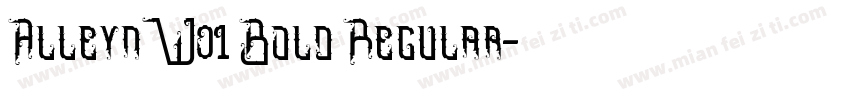 AlleynW01 Bold Regular字体转换